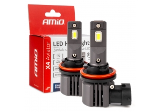 AMIO LED žiarovky X4-series AVIATOR H8 H9 H11 H16 6500K max 44W AMIO-03765.jpg