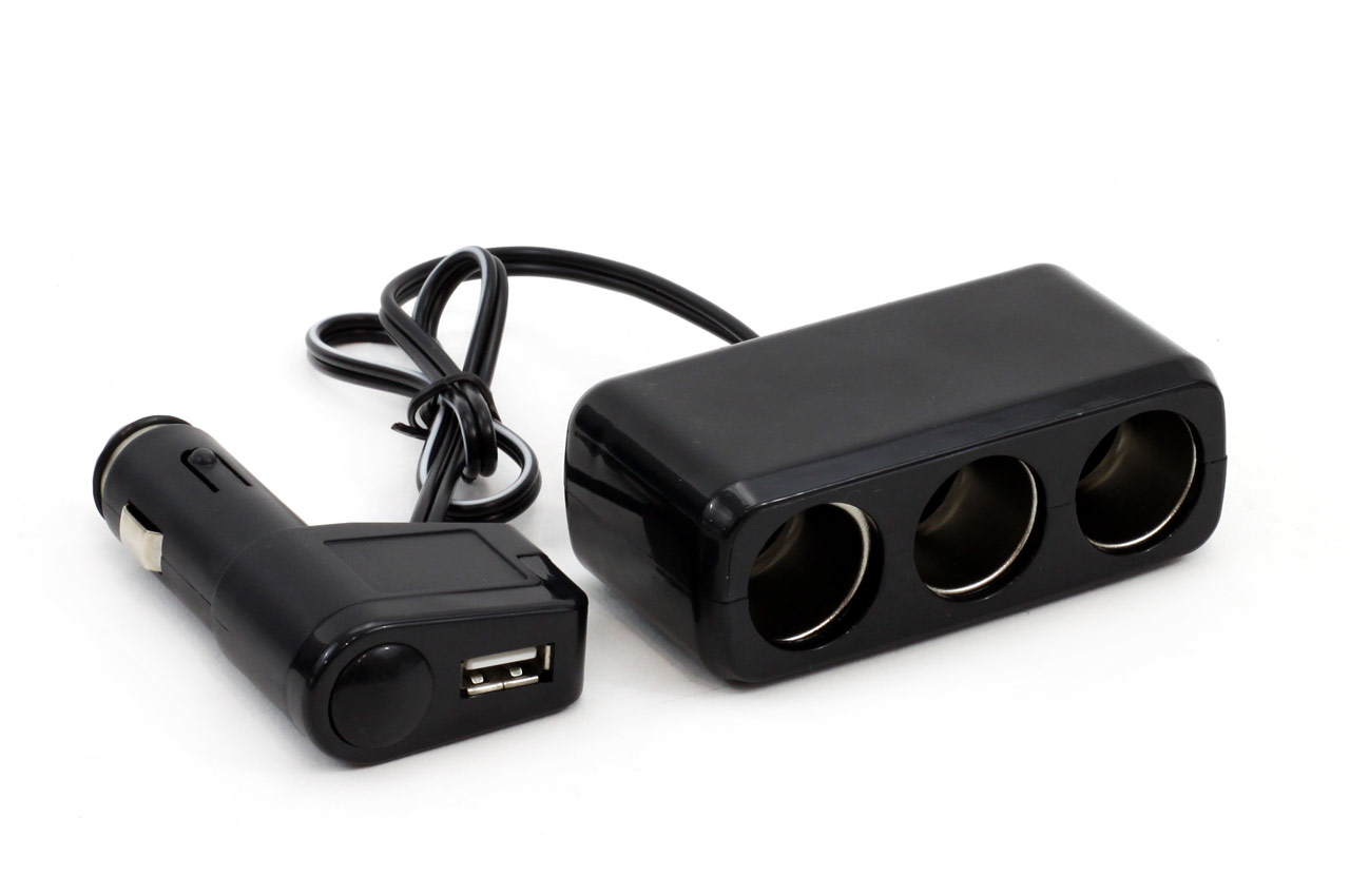 AMIO Roztrojka autozapaľovača + USB SOC2.jpeg