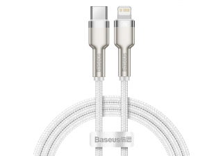 AMIO BASEUS USB-C to Lightning cable Cafule, PD, 20W, 100 cm white.jpeg